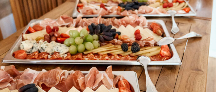 Hochzeitsbuffet kalte Platte mit Wurst Buffet für Hochzeit, Kalte Platte, Jause